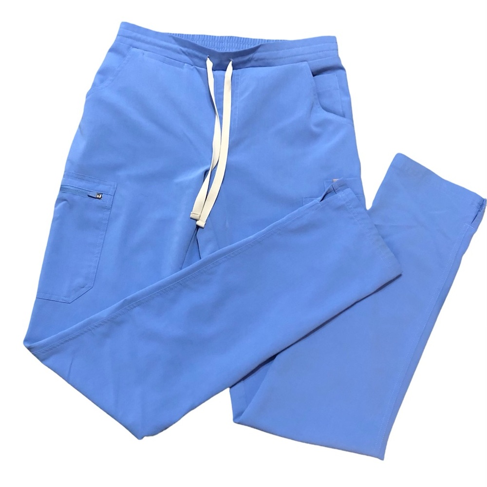 FIGS Yola Skinny Scrub Pants XS TALL- CEIL BLUE